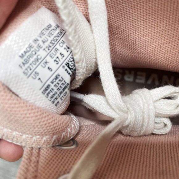Converse Chuck Taylor Lift Hi White Pink - Picture 8 of 9